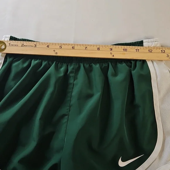 Nike Tempo Dri-Fit Lined Mid Rise Running Shorts, Green/White, Size Small - Picture 8 of 10